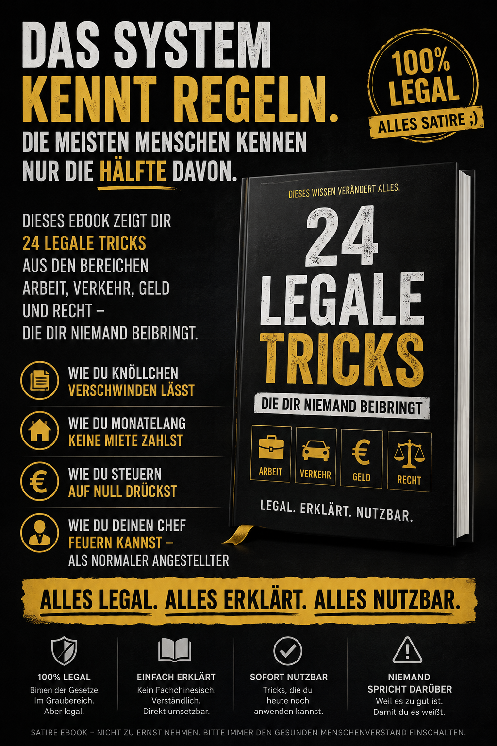 Unethisch aber legal — der ultimative Guide